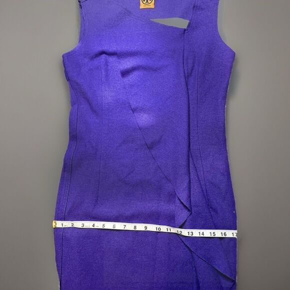 Tory Burch Taletta Wool Ruffle Dress in Ultraviolet Size Small MSRP $350 - Picture 14 of 15